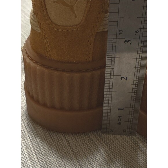 Puma Women's Platform Shoes in Tan and Cream - Picture 9 of 9